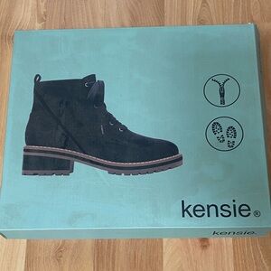 Kensie Men's Black Lace-Up Boots